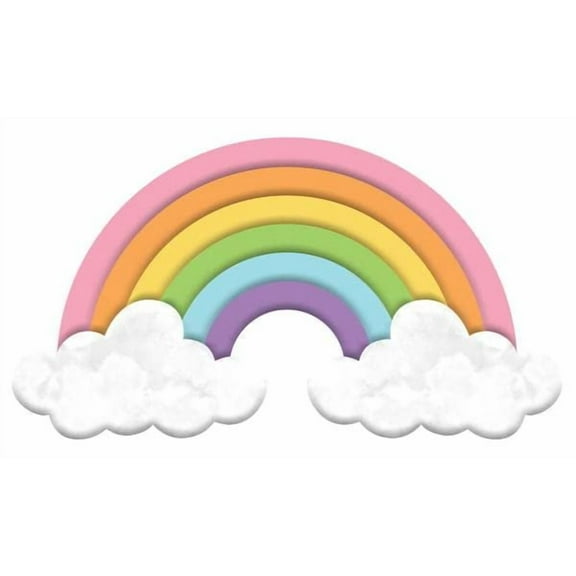 Rainbow Metal Door Wreath Sign: Rainbow - 15 Inches x 8.25 Inches - MD114566