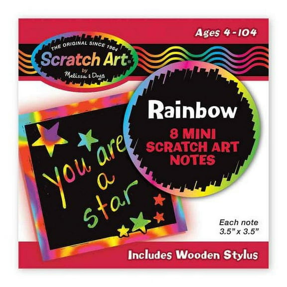 RAINBOW MINI SCRATCH ART NOTES
