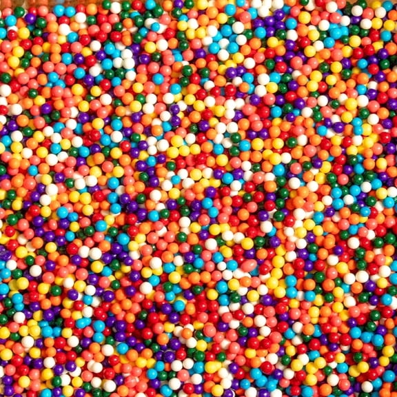 Krazy Sprinkles - Edible Rainbow Mini Beads - Vibrant Cookie Decorating, 1/2 Cup
