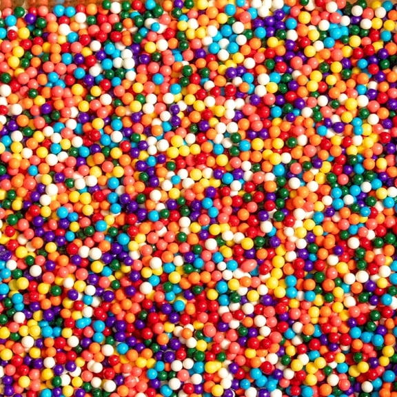 Krazy Sprinkles - Edible Rainbow Mini Beads - Vibrant Cookie Decorating, 1/2 Cup