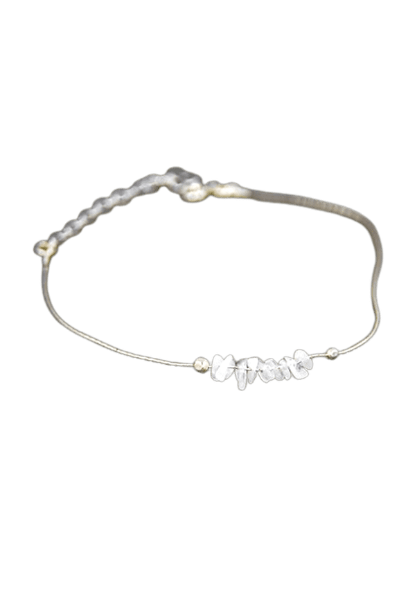 Rainbow Moonstone 3-4mm Nugget Chips Shape Faceted Cut Beads 7 inch Silver Plated Clasp Bracelet for men, women, unisex. Link Chain Stacking Bracelet.|LINK_05628