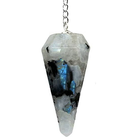 Rainbow Moonstone Crystal Pendulum Divination