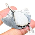 thumbnail image 1 of Natural Rainbow Moonstone Gemstone 925 Sterling Silver Pendant 2.80", 1 of 1