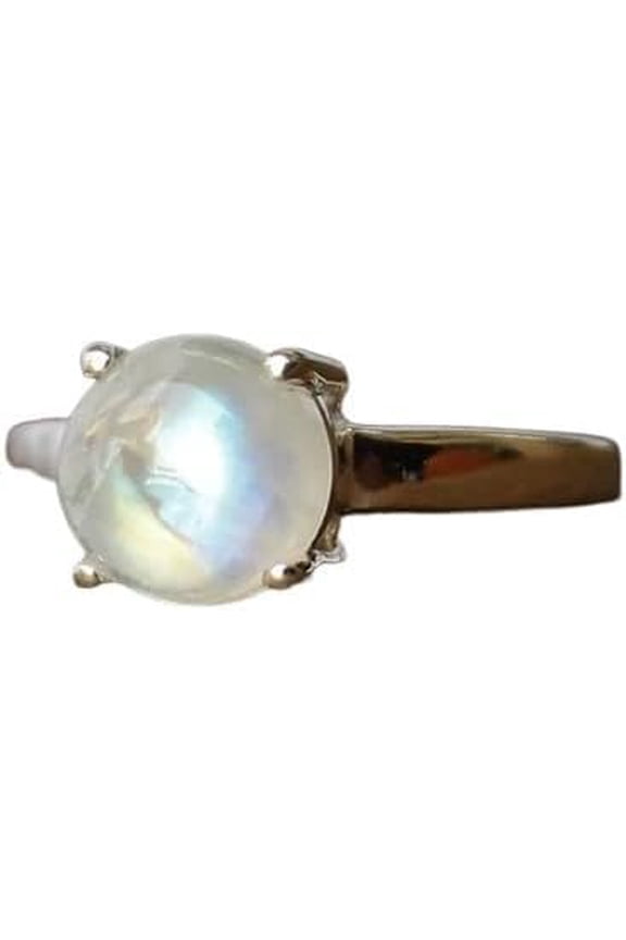 Rainbow Moonstone Gemstone Ring, Natural Rainbow Moonstone Ring, Moonstone Gypsy Ring, June Birthstone, Womens Ring, 925 Sterling Silver, Bohemian Ring, Designer Handmade Jewelry, Christmas