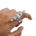 thumbnail image 1 of Rainbow Moonstone Ring, 925 Silver Rings, Bohemian Ring, Blue Fire Moonstone Ring, Handmade Jewelry, Moonstone Jewelry, Stackable Ring, June Birthstone, Engagement Rings, 1 of 4