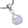 thumbnail image 1 of Rainbow Moonstone, White Topaz Gemstone 925 Sterling Silver PendantCP-41-2, 1 of 1