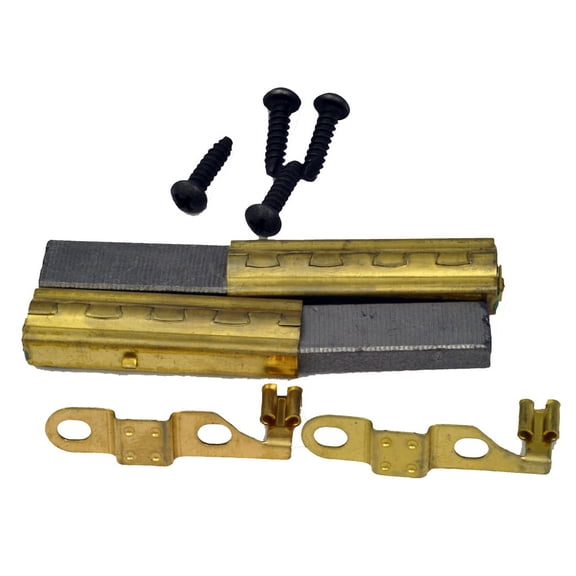 Rainbow Motor Carbon Brushes, Fits: E and E2 Series with Metal Brush Holder, 2 carbon brushes, 2 metal carbon brush holders in pack