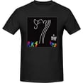 thumbnail image 1 of Rainbow Music Kitten Surprise - Seven Lyrics Men's Cotton Short Sleeve T-Shirts Funny Novelty Graphic Tees Tops Black, 1 of 5