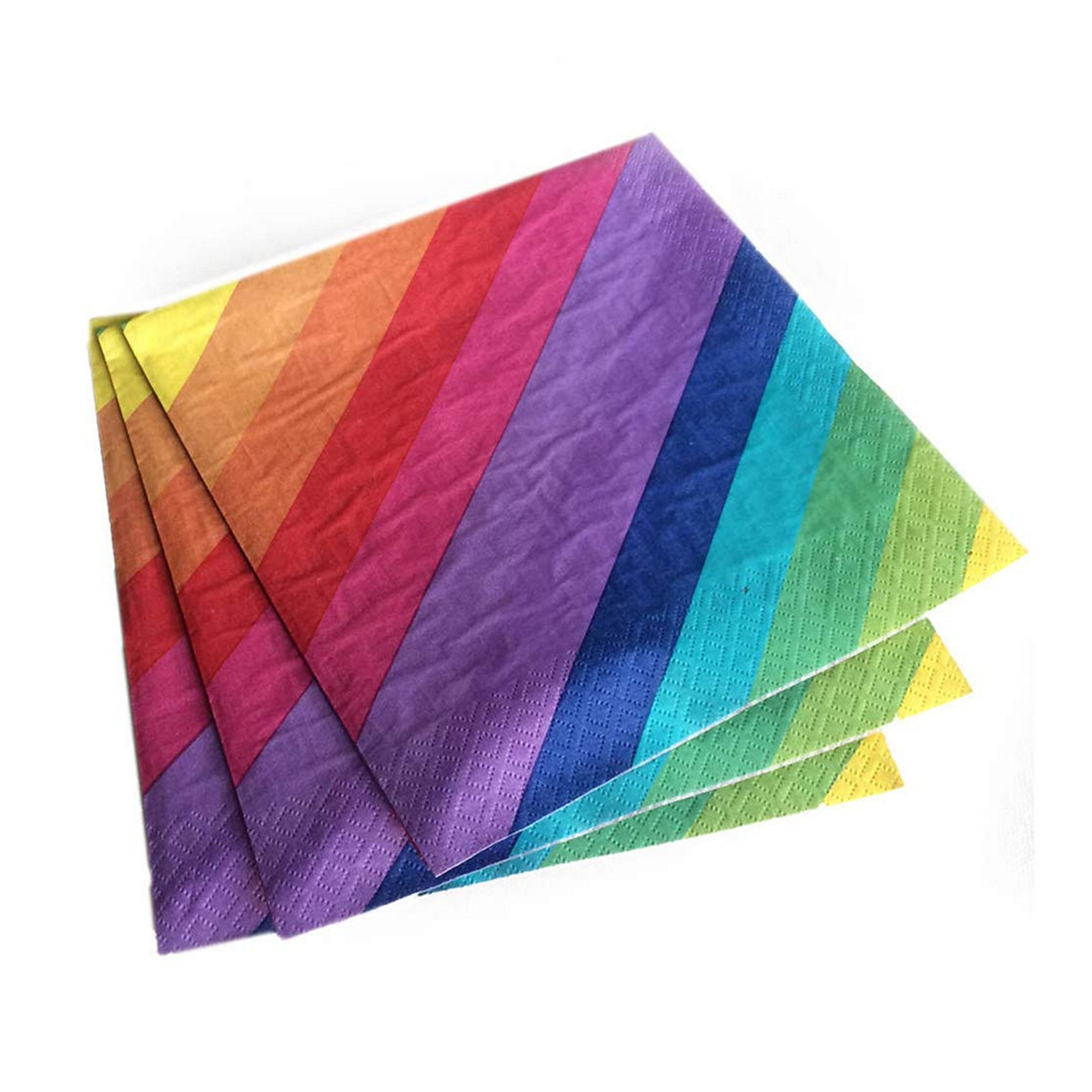 Rainbow Napkins, 16 Pack
