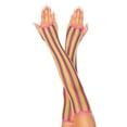 thumbnail image 1 of Rainbow Net Fishnet Arm Warmers, 1 of 3