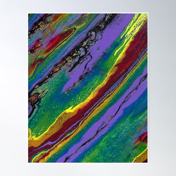 Rainbow Nova Poster Wall Art, Modern Wall Decor, 8x12 UNFRAMED