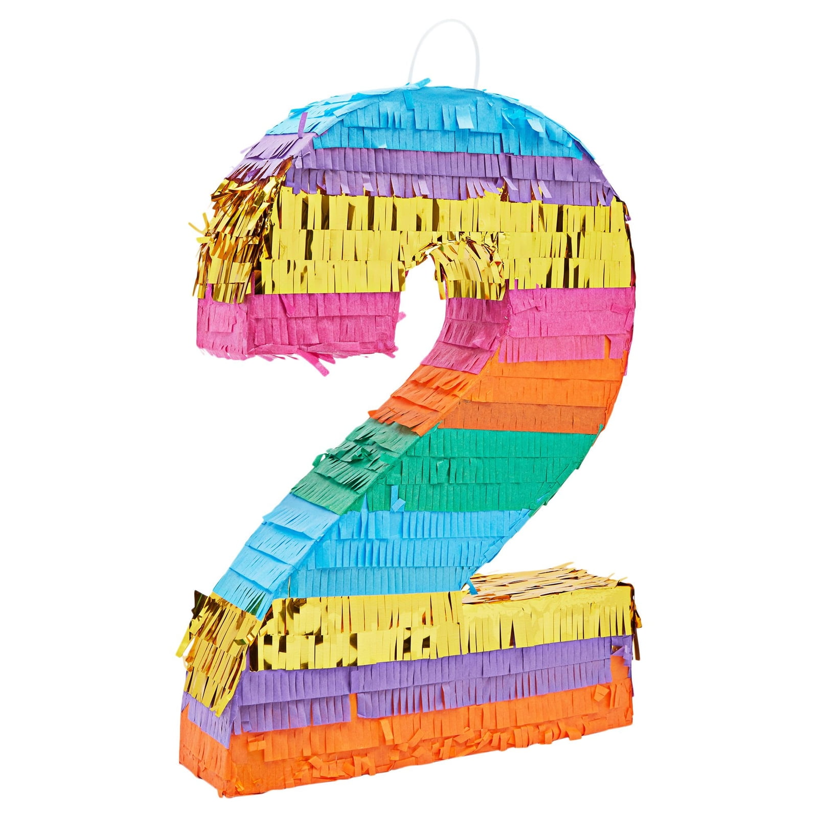 Rainbow number 2 pinata for 2nd birthday party supplies fiesta cinco