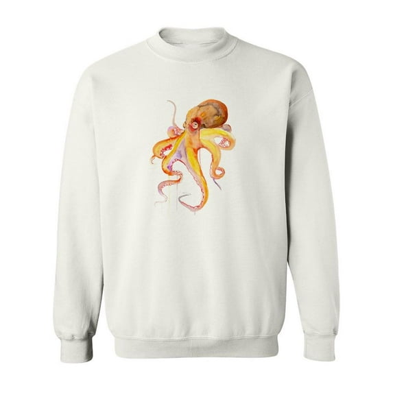 Rainbow Octopus Sweatshirt Men -SPIdeals Designs, Male x-Large
