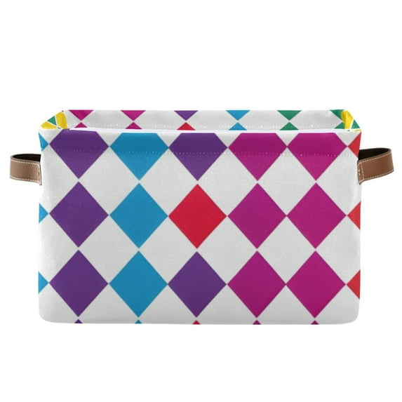 Rainbow Of Colors Storage Bins Baskets With Handles Storage Box Clothes Organizer Organization Toys