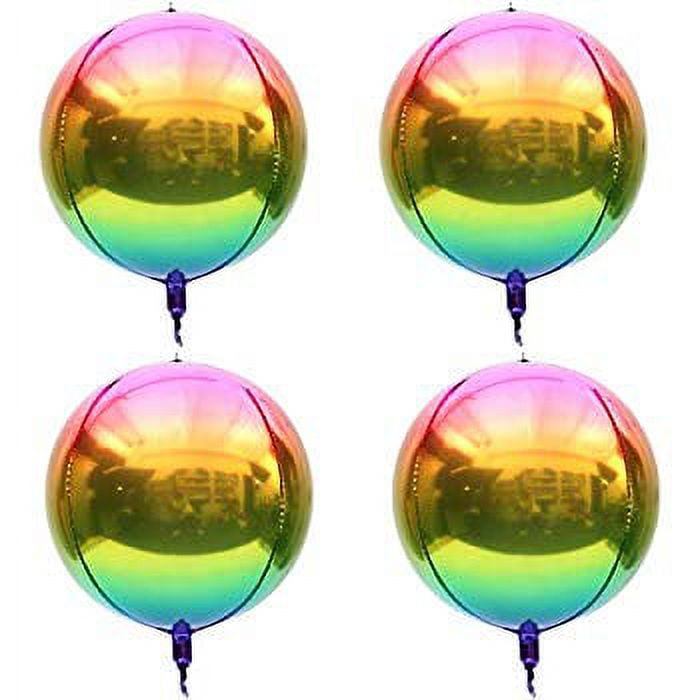 Rainbow Unicorn Balloon Number Foil Globos 1 2 3 4 ans Décoration