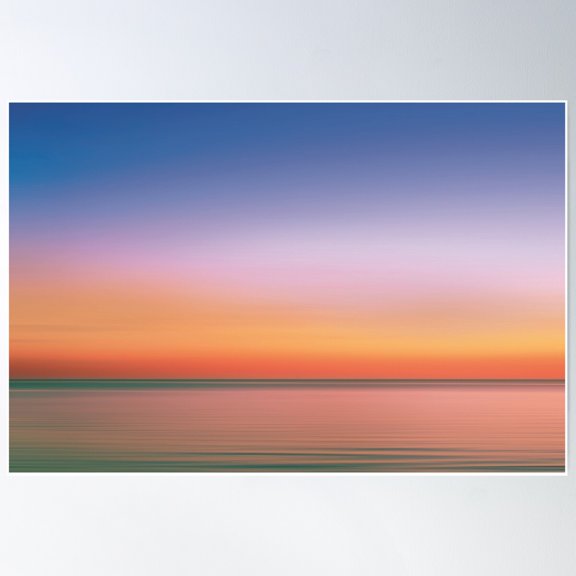 Rainbow On The Beach For All Your Available Products Poster Wall Art, Modern Wall Decor For Living Room Bedroom, 12x18 UNFRAMED