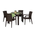 thumbnail image 1 of Rainbow Outdoor Alberta 5-Piece Dining Set-Brown, 1 of 1