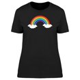 thumbnail image 1 of Rainbow Over The Clouds Cartoon T-Shirt Women -Image by Shutterstock, Female x-Large, 1 of 2