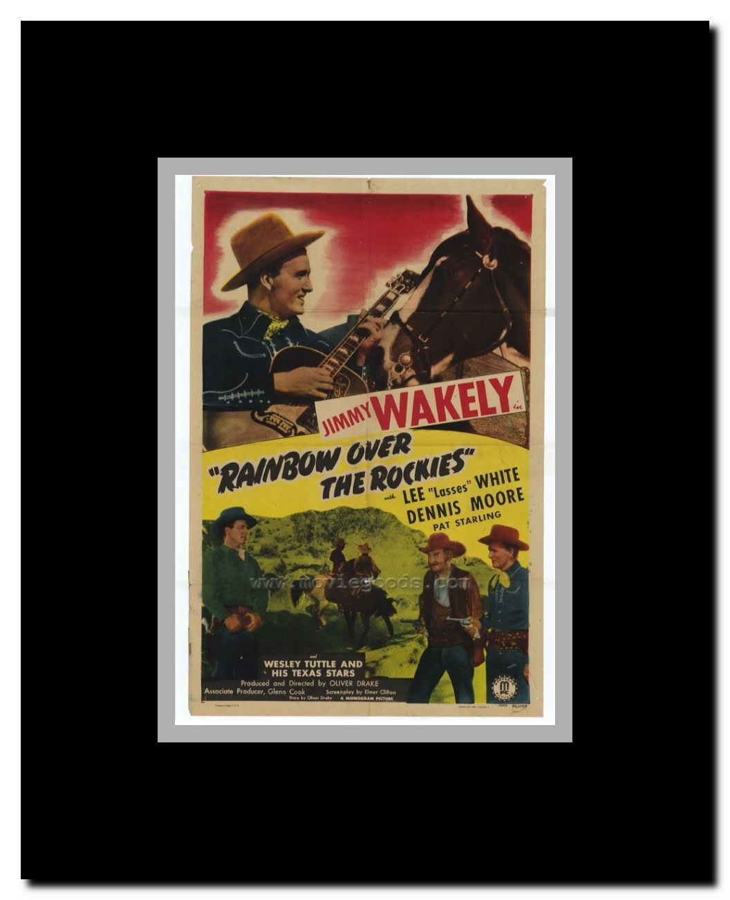 Rainbow Over the Rockies Framed Movie Poster