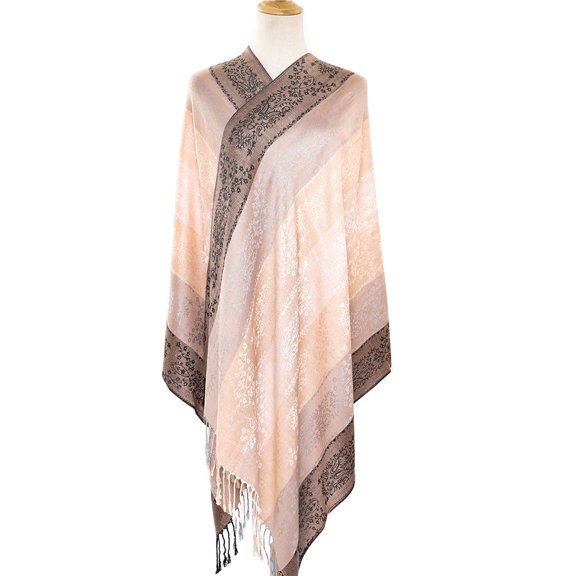 Rainbow Paisley Viscose Scarf, 200x70cm Lightweight Shawl & Wrap,200*70cm,6