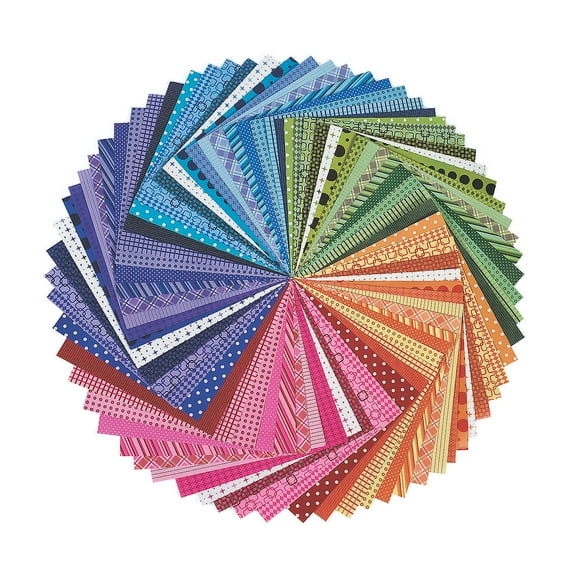 Rainbow Paper Pack - Craft Supplies - 100 Pieces