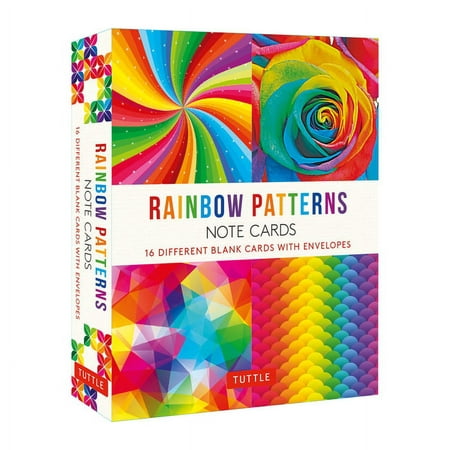 Rainbow Patterns, 16 Note Cards: 16 Different Blank Cards with 17 Patterned Envelopes in a Keepsake Box! (Other)