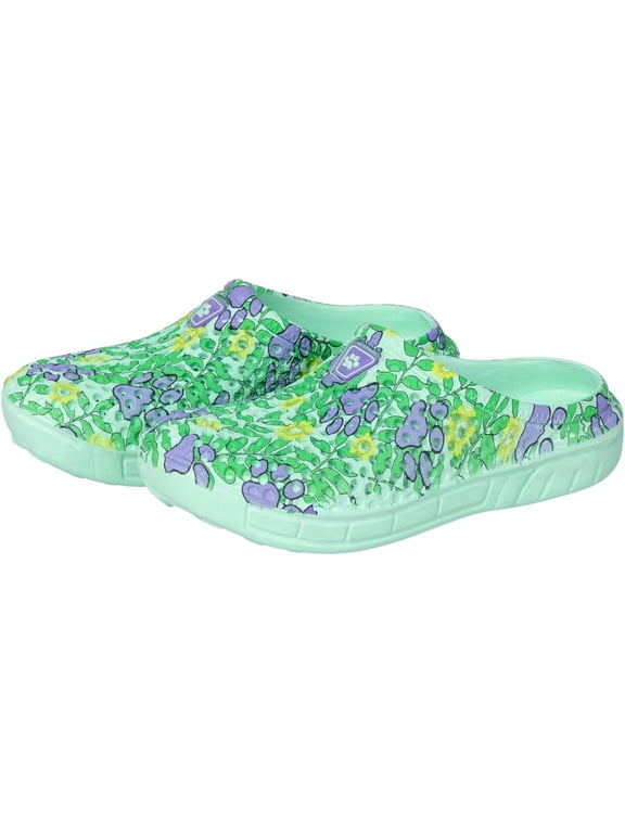 Rainbow Paw Clogs Lightweight Slip On Breathable EVA Water Friendly Quick Dry Durable Animal Lover Shoes Gifts for Women Mom Ladies