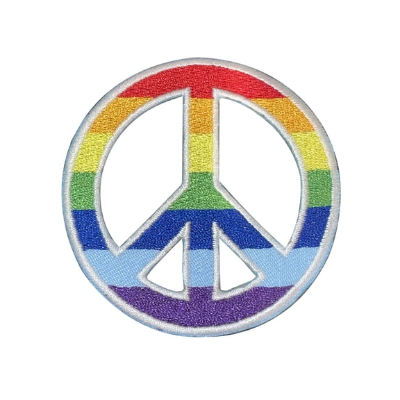 Rainbow Peace Sign Patch