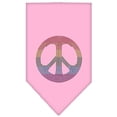 thumbnail image 1 of Rainbow Peace Sign Rhinestone Bandana Light Pink Large, 1 of 2