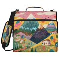 thumbnail image 1 of Rainbow Peaks Printed Zipper Binder with Handle&Shoulder Strap 2 inch 3 Ring 500+300 Sheet Capacity File Folder Organizer, 1 of 8