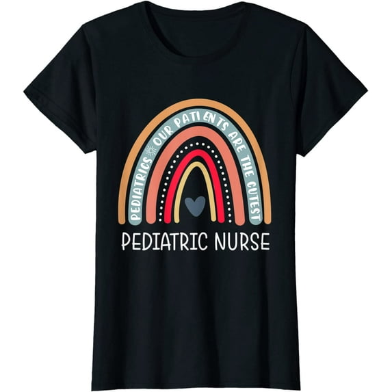 Rainbow Pediatric Nurse, Nurse Appreciation, Nursing T-Shirt
