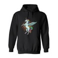 thumbnail image 1 of Rainbow Pegasus Hoodie Men -Image by Shutterstock, Male Small, 1 of 4