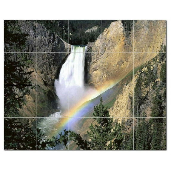 Rainbow Photo Ceramic Tile Mural Kitchen Backsplash Bathroom Shower, 405689-S54