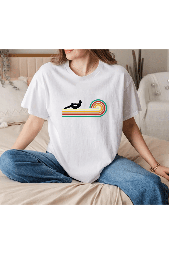 Rainbow Pilates Workout Fitness Colorful Graphic Print Casual Outfit Unisex T-Shirt, for men & women, up to size 5XL