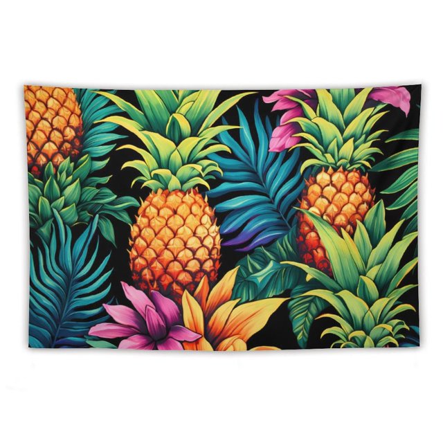 Rainbow Pineapple Funny Wall Hanging Bedding Tapestry for Bedroom Home