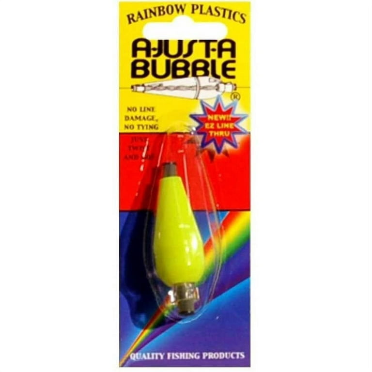 Rainbow Plastics A-Just-A Bubble Red White Fishing Float Bobber 1/4 Ounce