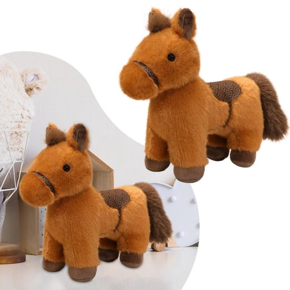 Rainbow Plush Pony Toy Soft Unicorn Stuffed Animal Cute Colorful Horse Birthday Gift for Girls Toddler Easter Basket Stuffers Valentine's Day Present Shower Decoration Rainbow Theme Party