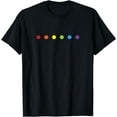 thumbnail image 1 of Rainbow Polka Dot Gay Pride Colors LGBTQ Ally T-Shirt, 1 of 4