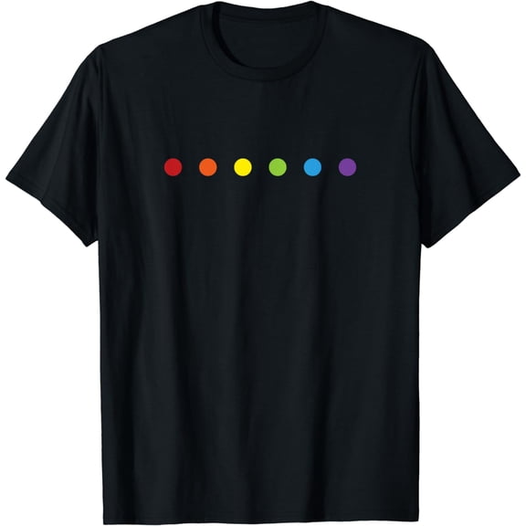 t-shirtRainbow Polka Dot Gay Pride Colors LGBTQ Ally T-Shirt mens t shirt,black,women,funny,misfits,men,journey