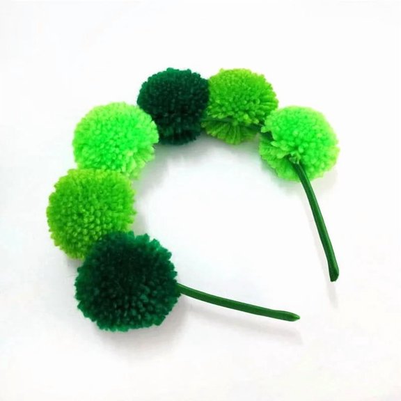 Rainbow Pompoms Headband, Colourful Hair Accessories, Hairband Carnival Ladies, Rainbow Headband, Headpiece for Carnival, Fancy Dress and Party