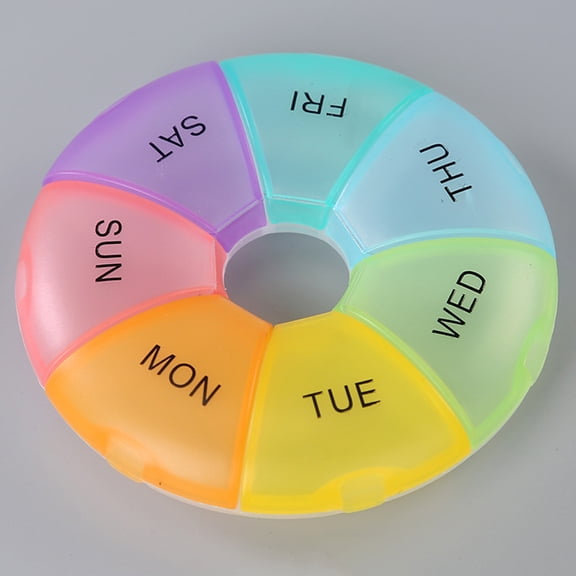 Rainbow Portable Food Storage Container with Removable Sorting Cells for Organized Kitchen Pantry and Lunch