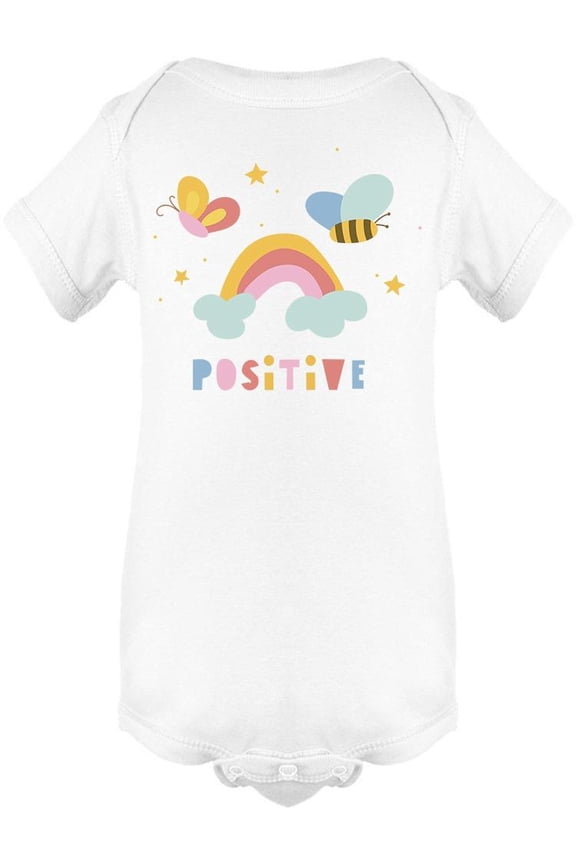 Rainbow. Positive, Text Bodysuit Infant -Image by Shutterstock, 6 Months