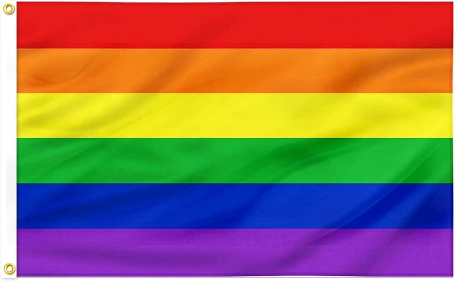 LGBTQ Regenbogenflagge 3x5 Fuß – Doppelseitig, Genähte Streifen, Outdoor & Indoor
