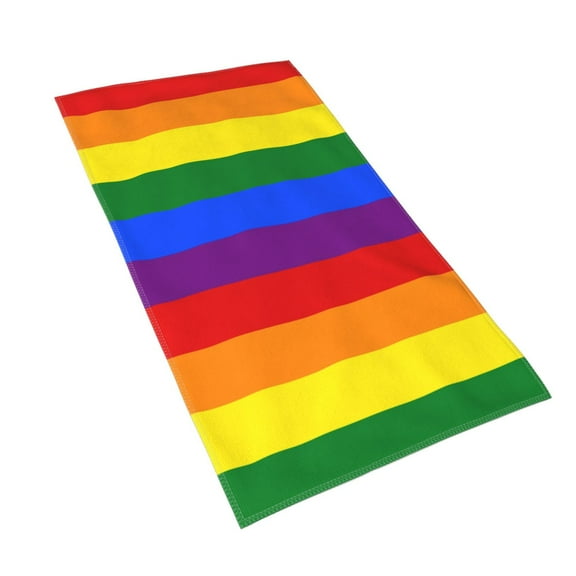 Rainbow Pride Flag Hand Towel Ultra Soft Bath Towels Kitchen Dish Guest Towel For Spa Gym Home Decor 15.7"X27.5"