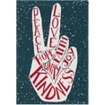 thumbnail image 1 of Rainbow Pride Garden Flag 12x18 Double Sided, Two Fingers Peace Love Lgbt LGBT Support House Yard Flags Banner Yard Outdoor Lawn Home Decoration, 1 of 6