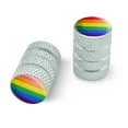 thumbnail image 1 of Rainbow Pride Gay Lesbian Contemporary Motorcycle Bicycle Bike Tire Rim Wheel Aluminum Valve Stem Caps, 1 of 8