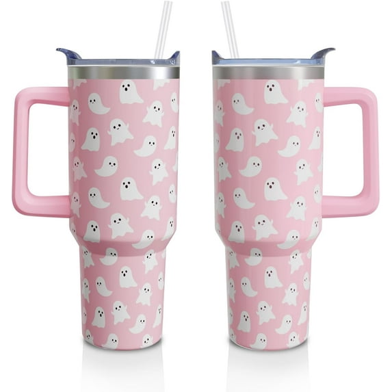 Rainbow Pride Gifts 40 Oz Tumbler with Handle and Straw, Be Kind Stainless Steel Insulated Cup Water Bottle, LGBT Pride Month Gifts for Women Men (1PC)
