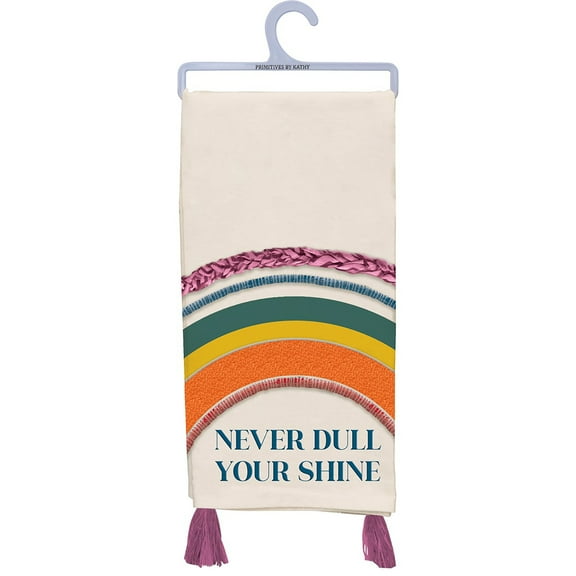 Rainbow Pride Inspired Kitchen Dish Towel - Never Dull Your Shine