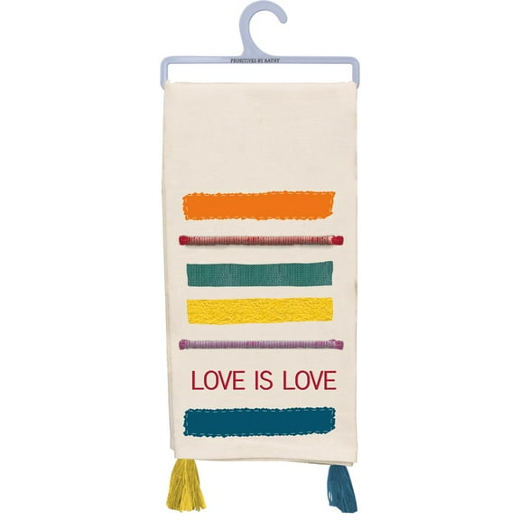 Rainbow Pride Kitchen Dish Towel - Love Is Love