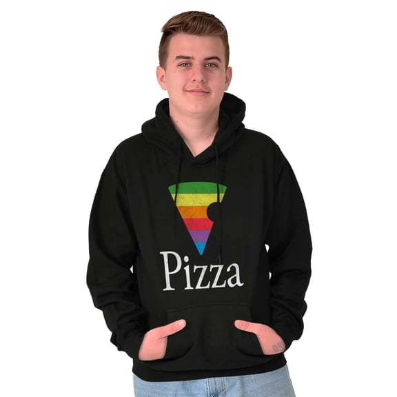 Rainbow Pride Piece of Pizza LGBT Hoodie Sweatshirt Women Men Brisco Brands S